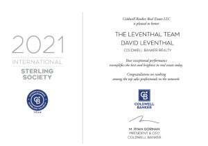 David Leventhal International Sterling 2021